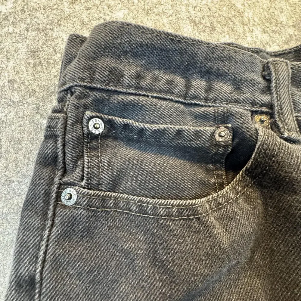 Levi's 505 Jeans Mens 34x29 Gray Denim Regular Fit Straight Leg Casual Pants